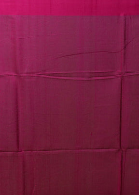 Pink Matka Silk Saree With Blouse Piece