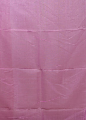 Pink Matka Silk Saree With Blouse Piece