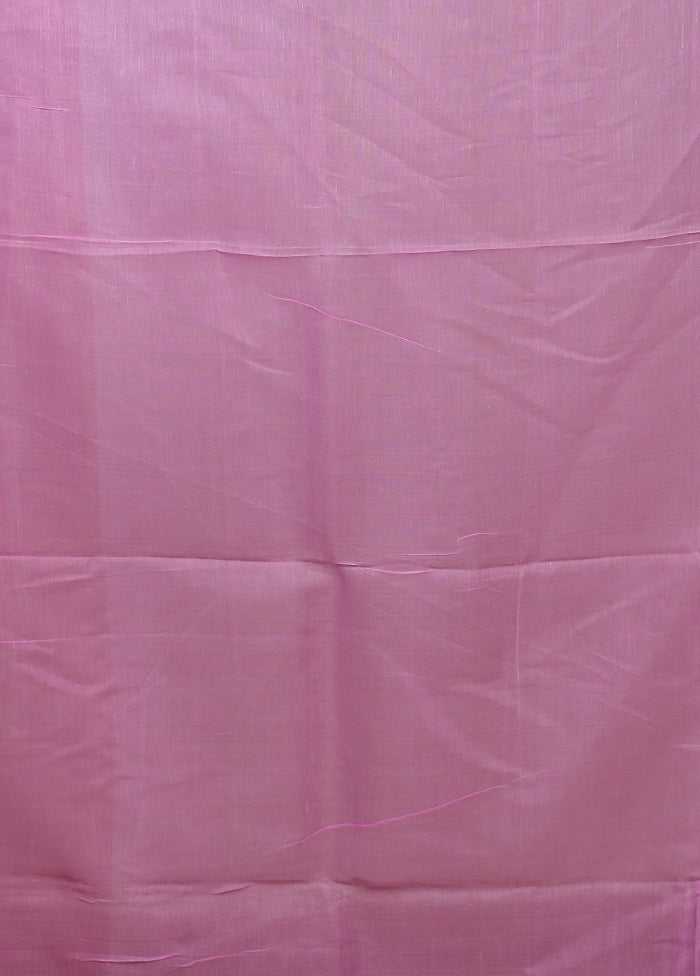 Pink Matka Silk Saree With Blouse Piece