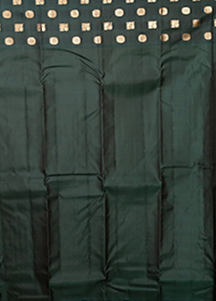 Yellow Handloom Kanjivaram Pure Silk Saree With Blouse Piece