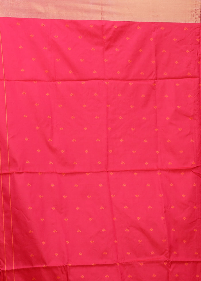 Orange Dupion Silk Saree With Blouse Piece