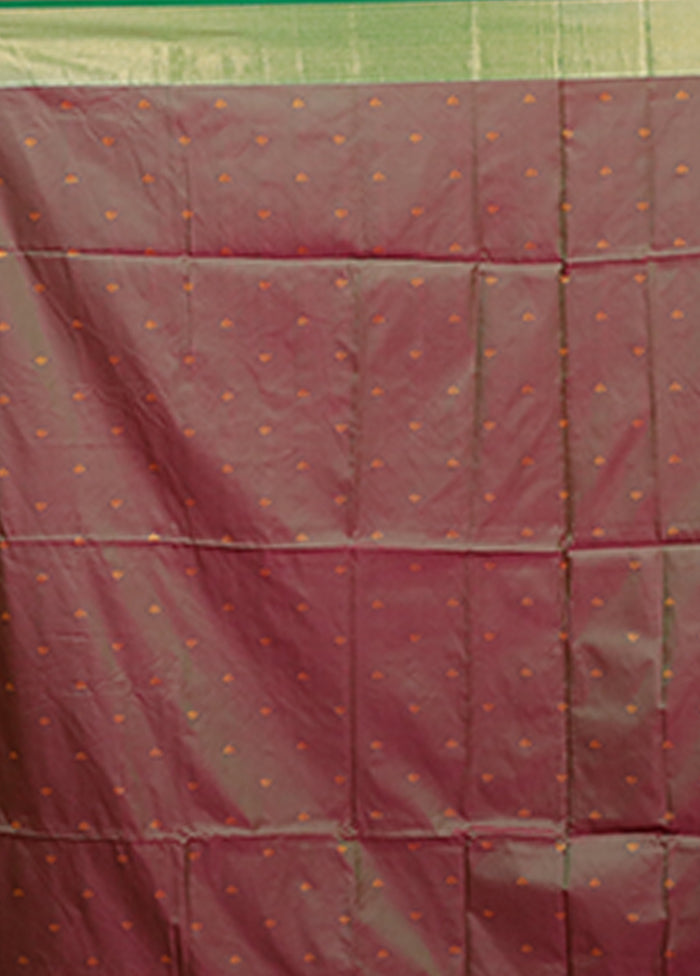 Pink Dupion Silk Saree With Blouse Piece