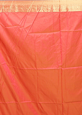 Yellow Dupion Silk Saree With Blouse Piece
