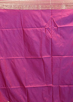 Brown Dupion Silk Saree With Blouse Piece