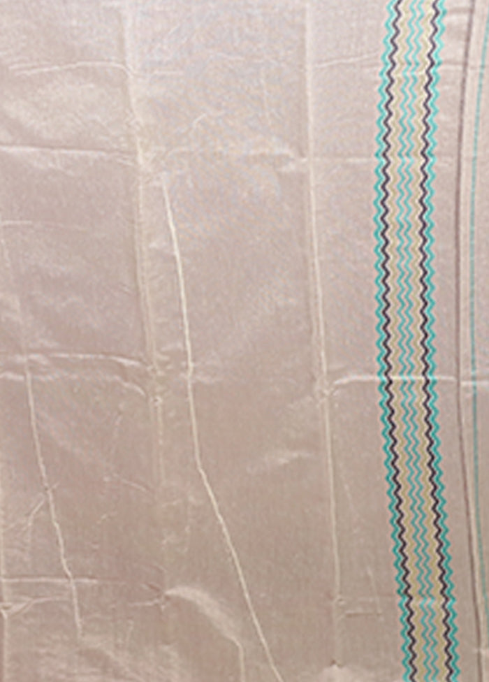 White Jamdani Cotton Saree Without Blouse Piece
