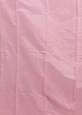 Pink Jamdani Cotton Saree Without Blouse Piece