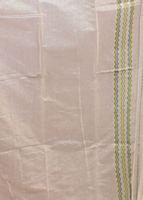 Cream Jamdani Cotton Saree Without Blouse Piece