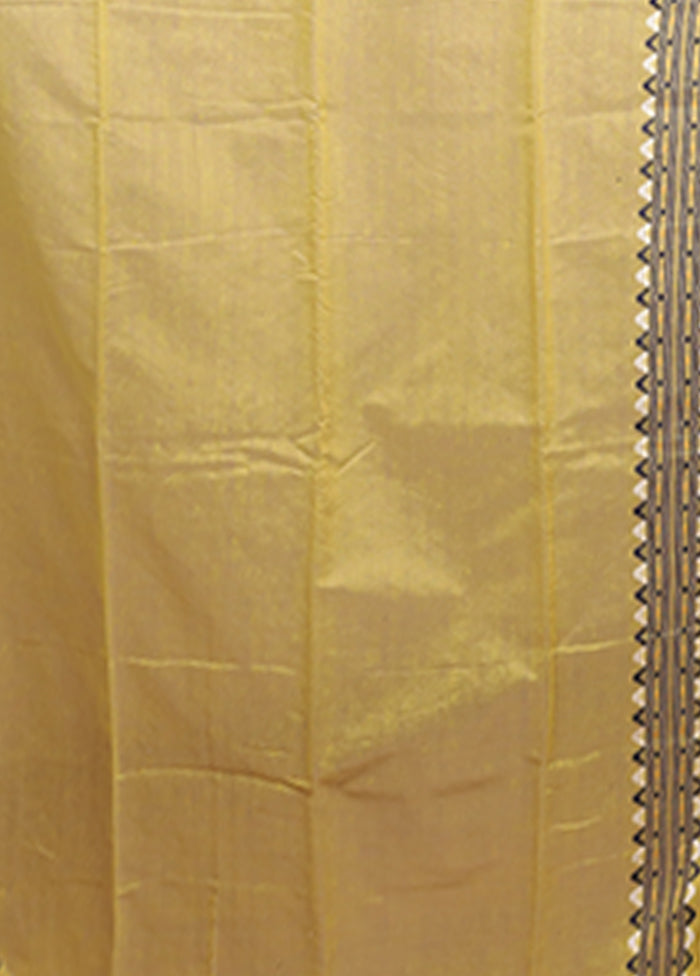 Cream Jamdani Cotton Saree Without Blouse Piece