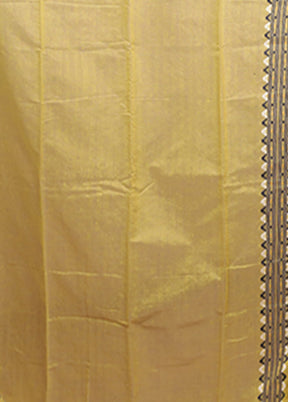 Cream Jamdani Cotton Saree Without Blouse Piece