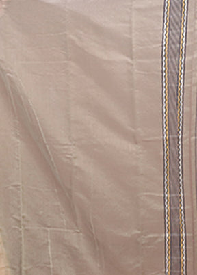 Grey Jamdani Cotton Saree Without Blouse Piece