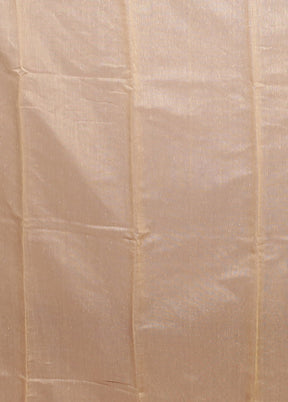Cream Jamdani Cotton Saree Without Blouse Piece