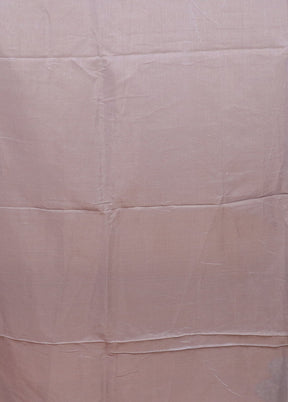 Grey Matka Silk Saree With Blouse Piece