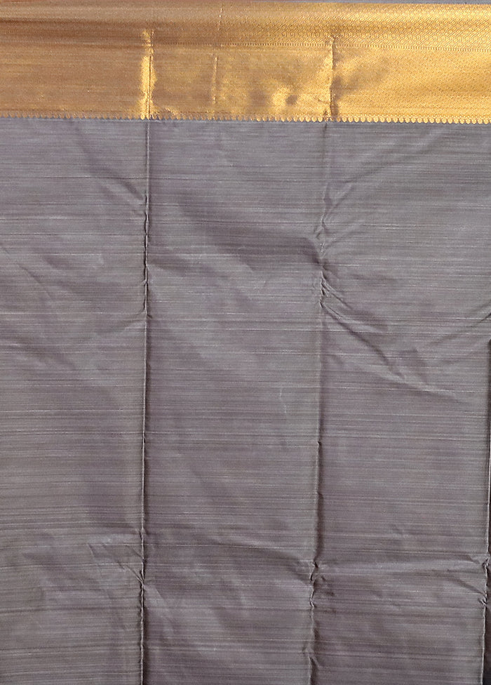 Black Kanjivaram Silk Saree With Blouse Piece