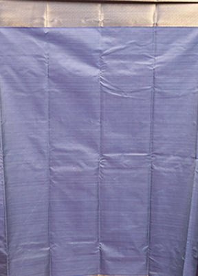 Blue Kanjivaram Silk Saree With Blouse Piece