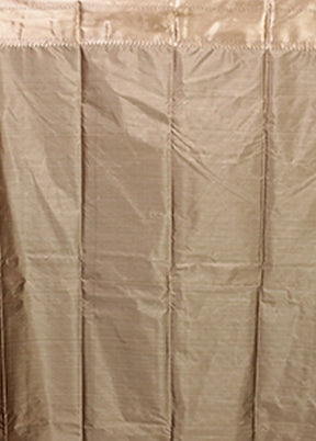 Cream Kanjivaram Silk Saree With Blouse Piece