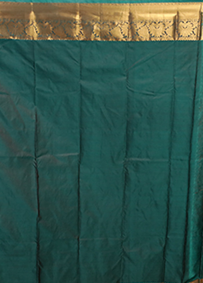 Yellow Kanjivaram Silk Saree With Blouse Piece