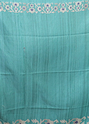 Maroon Tussar Silk Saree With Blouse Piece