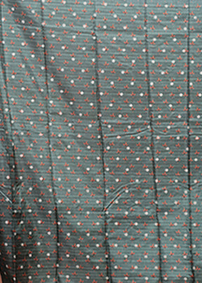 Cream Tussar Silk Saree With Blouse Piece
