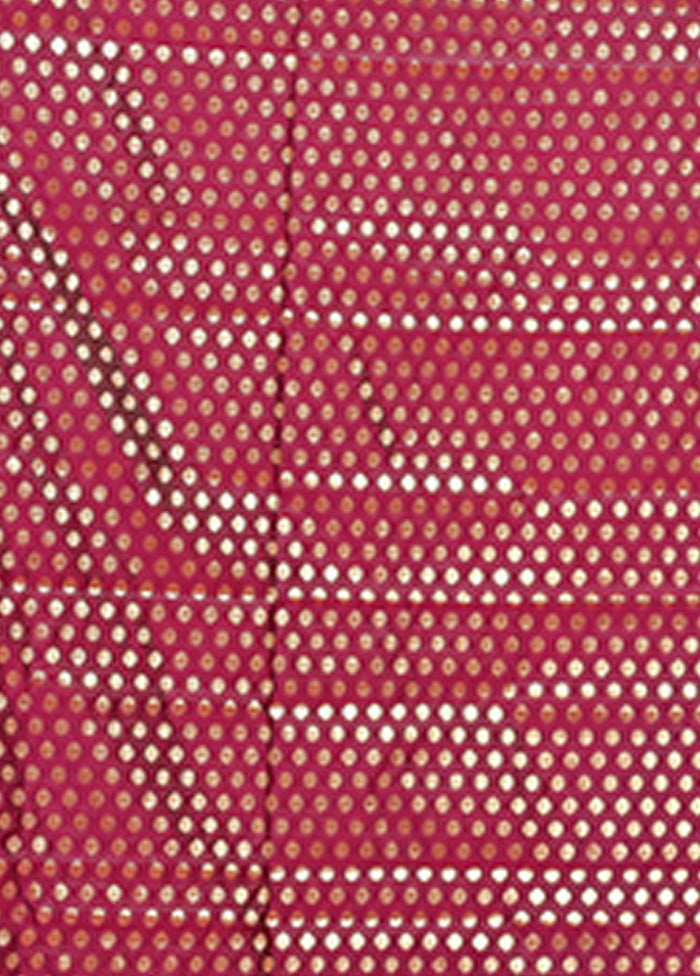 Purple Banarasi Silk Saree With Blouse Piece