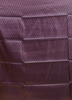Purple Banarasi Silk Saree With Blouse Piece