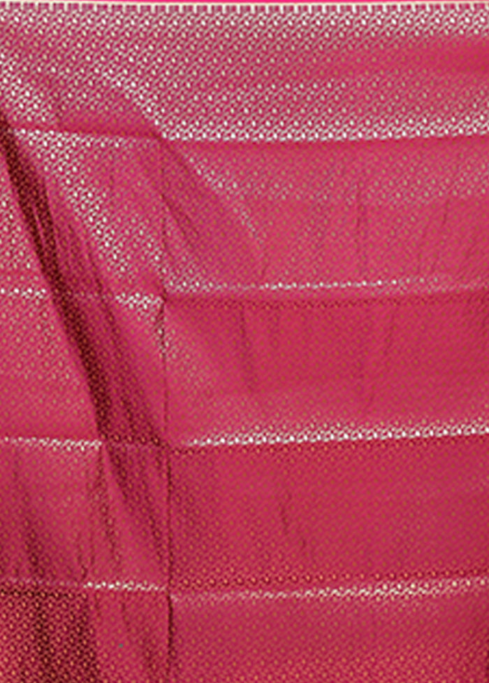 Purple Banarasi Silk Saree With Blouse Piece