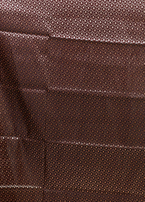 Maroon Banarasi Silk Saree With Blouse Piece