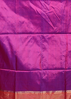 Multicolor Handloom Kanjivaram Pure Silk Saree With Blouse Piece