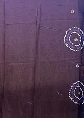 Blue Dupion Silk Saree With Blouse Piece