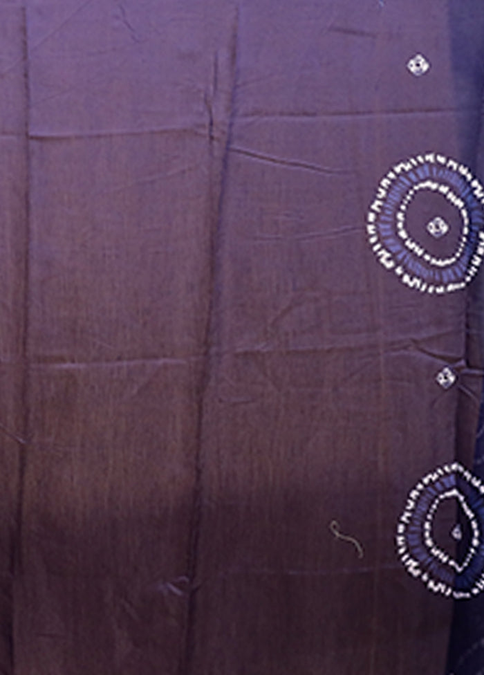 Blue Dupion Silk Saree With Blouse Piece