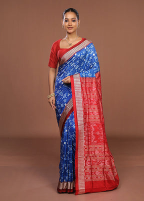 Multicolor Handloom Bomkai Pure Silk Saree With Blouse Piece