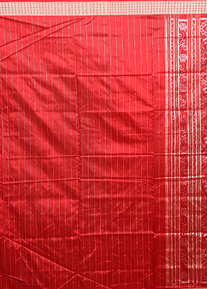 Multicolor Handloom Bomkai Pure Silk Saree With Blouse Piece