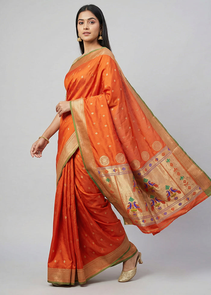 Red Kanjivaram Silk Saree With Blouse Piece