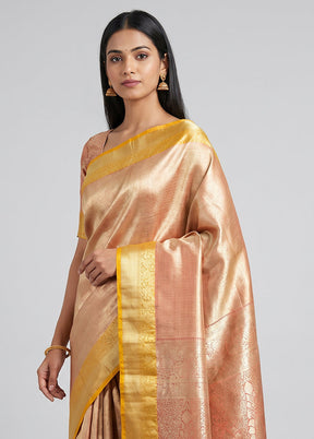 Red Kanjivaram Silk Saree With Blouse Piece