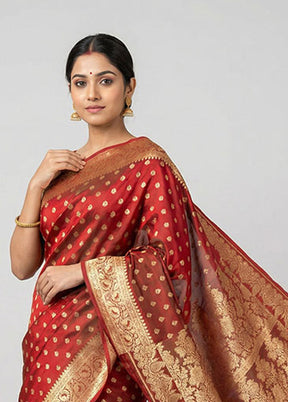 Green Handloom Banarasi Pure Silk Saree With Blouse Piece