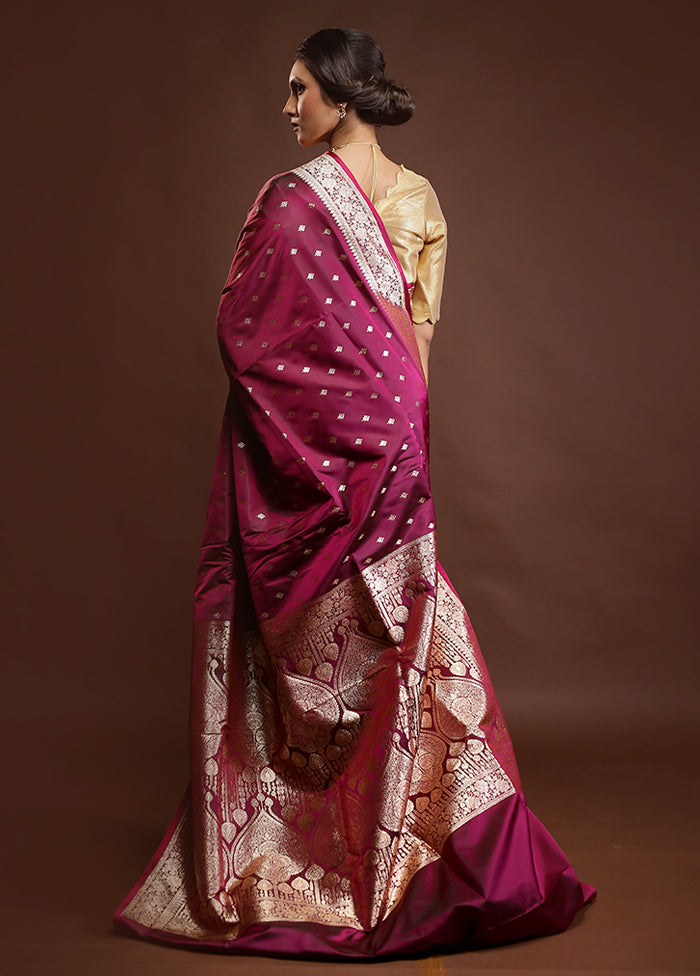 Green Banarasi Silk Saree With Blouse Piece
