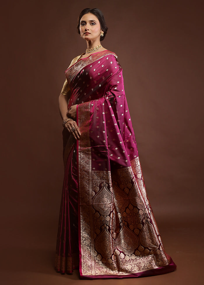 Green Banarasi Silk Saree With Blouse Piece