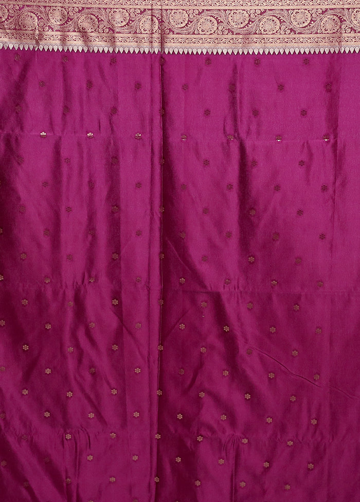 Pink Dupion Silk Saree With Blouse Piece