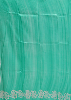 Green Pure Bishnupuri Silk Saree With Blouse Piece
