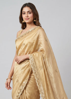 Purple Chiffon Silk Saree With Blouse Piece