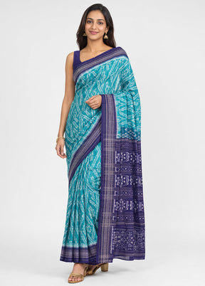 Green Bomkai Silk Saree Without Blouse Piece
