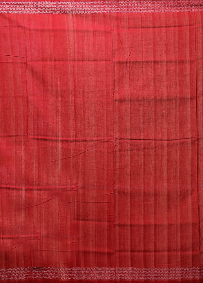 Blue Handloom Bomkai Pure Silk Saree With Blouse Piece