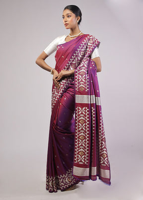 Pink Dupion Silk Saree With Blouse Piece