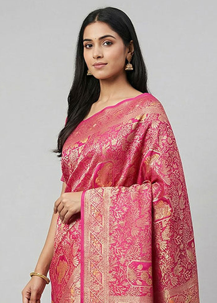 Cream Dupion Silk Saree With Blouse Piece