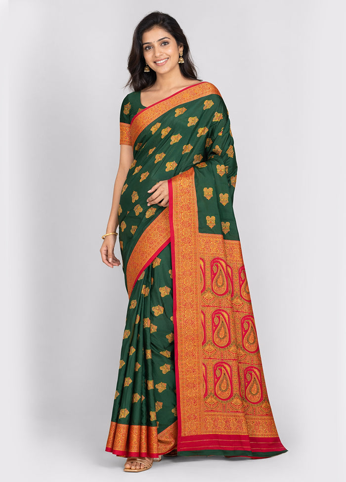 Pink Katan Silk Saree With Blouse Piece