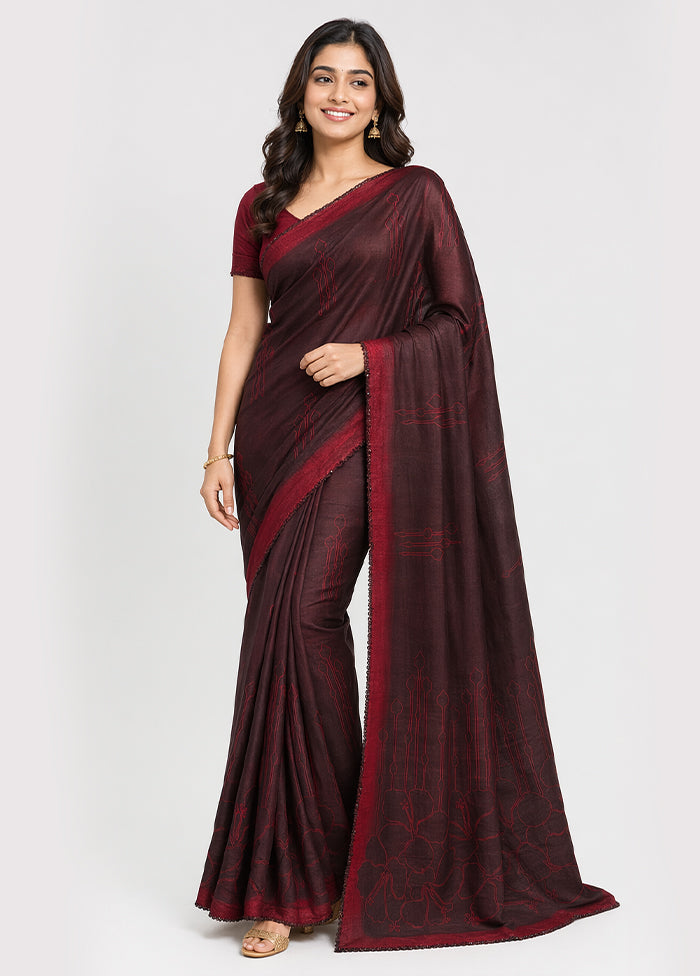 Multicolor Printed Pure Silk Saree Without Blouse Piece