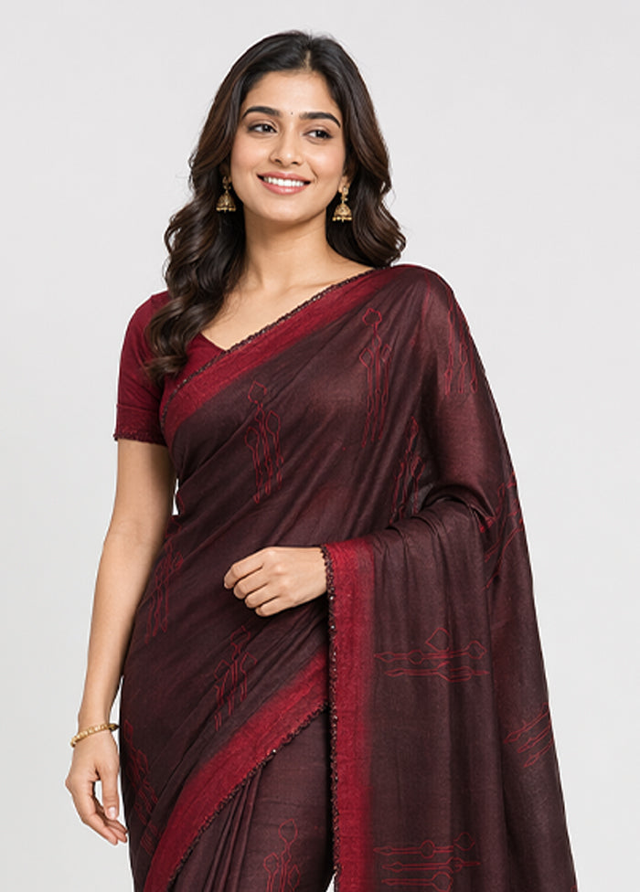 Multicolor Printed Pure Silk Saree Without Blouse Piece