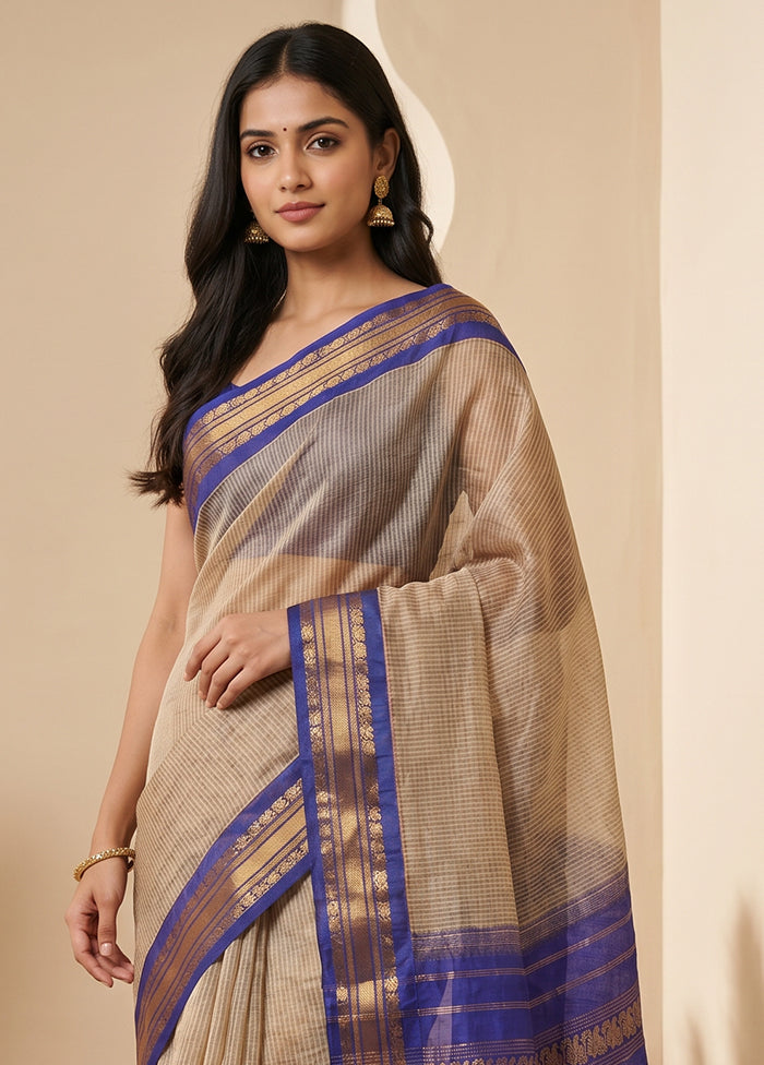 Green Gadwal Pure Silk Saree Without Blouse Piece