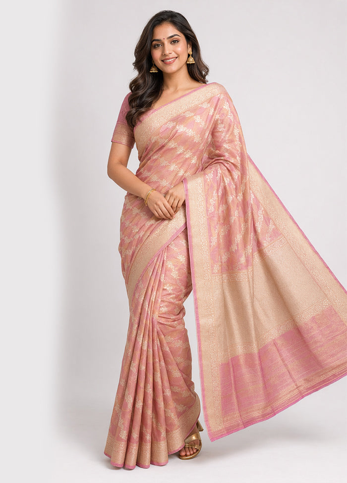 Purple Tissue Silk Saree With Blouse Piece