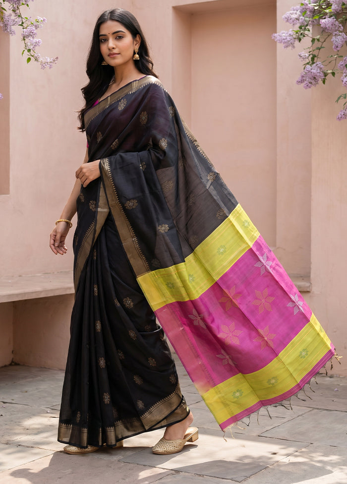 Multicolor Kalakethra Saree With Blouse Piece