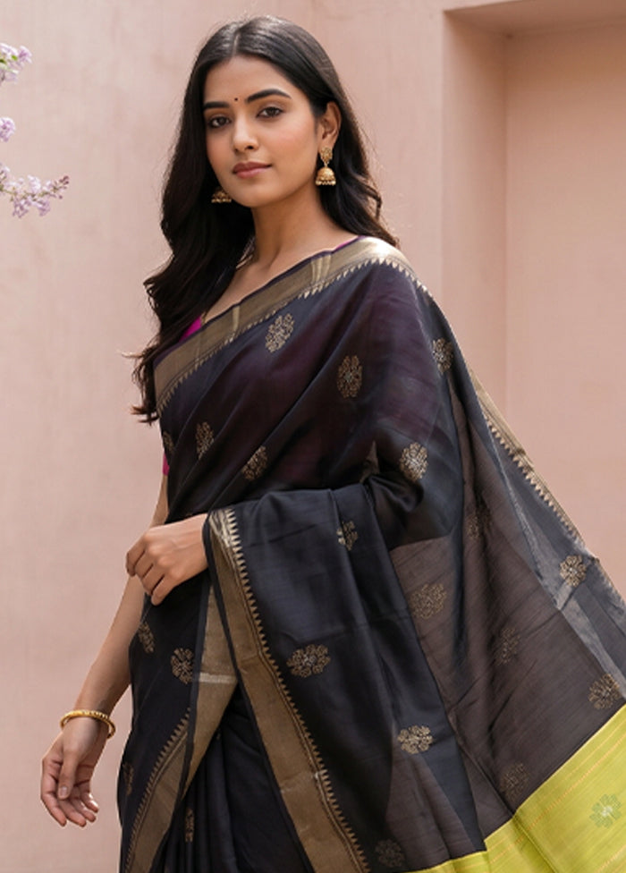 Multicolor Kalakethra Saree With Blouse Piece